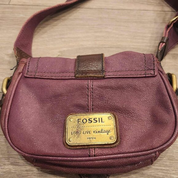 Fossil vintage leather cross body purse - Picture 5 of 6